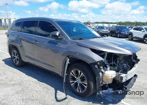 2016 Toyota Highlander Xle V6 from USA, damaged, VIN 5TDKKRFH2GS155841
